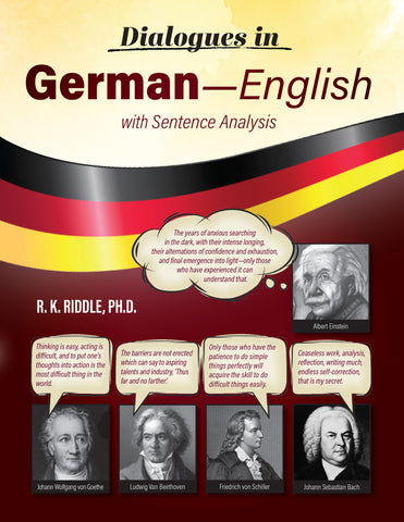 Dialogues in German—English with Sentence Analysis