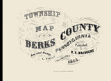 Township Map of Berks County, Pennsylvania, 1862