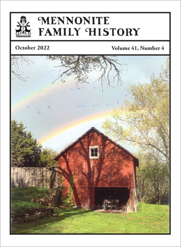 Mennonite Family History October 2022