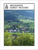Mennonite Family History October 2019